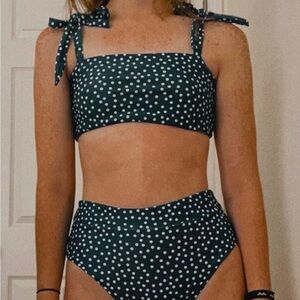 two piece bow tie swimsuit